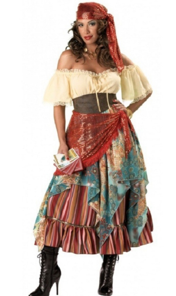 Womens Gypsy Fortune Teller Costume Halloween